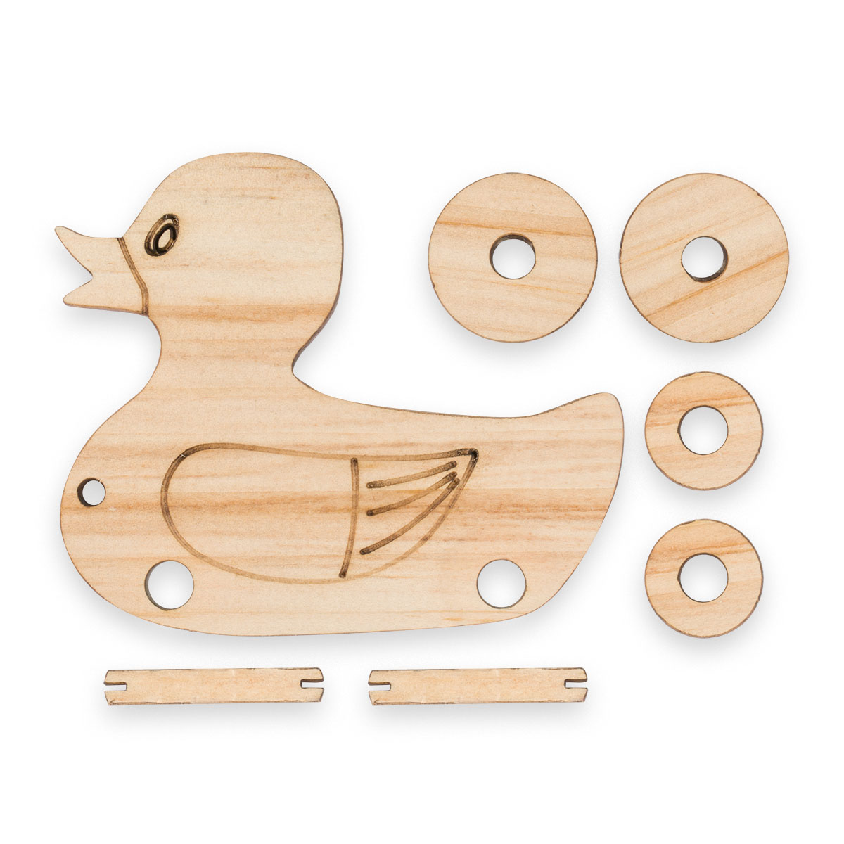 Holzspielzeug Ente