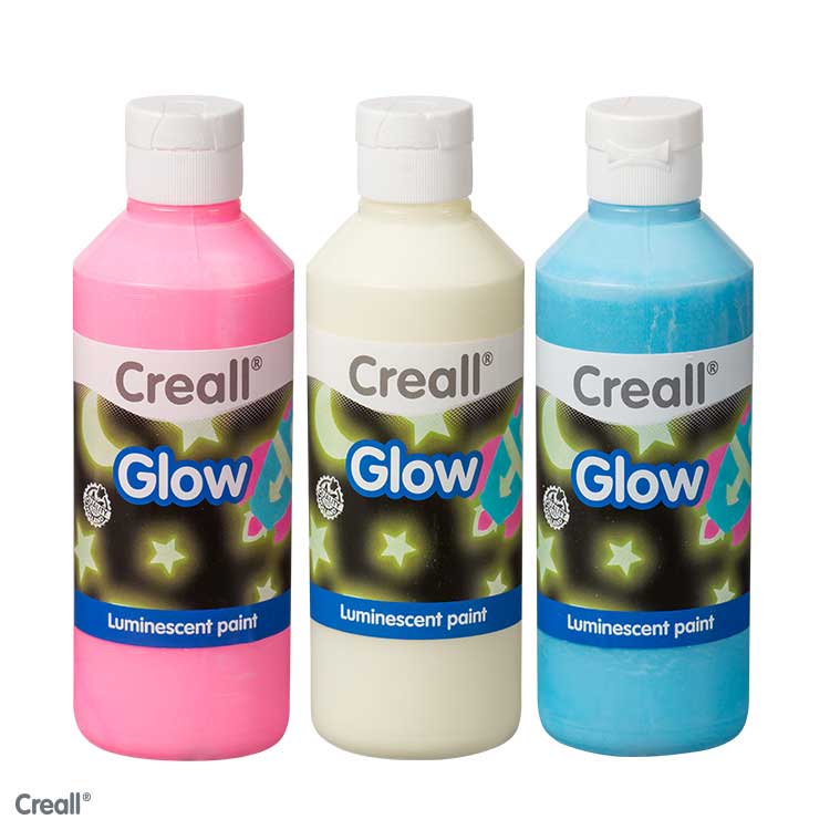 Glow Farbe Creall Set 3x250 ml