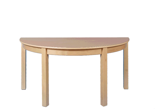 Halbrund Tisch