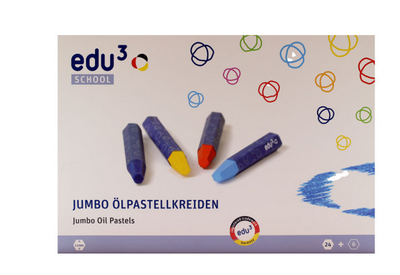edu³ Jumbo Ölpastellkreide 30er Set