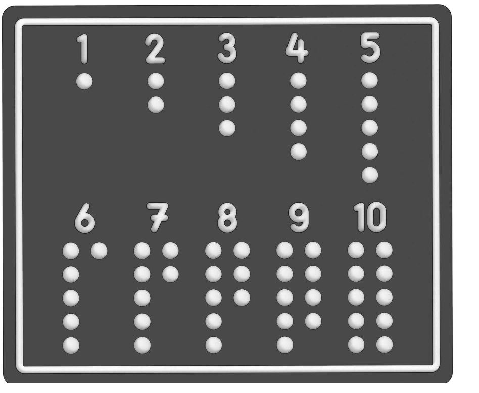  Activity Table Spielboard „Mathe 1-10“ 