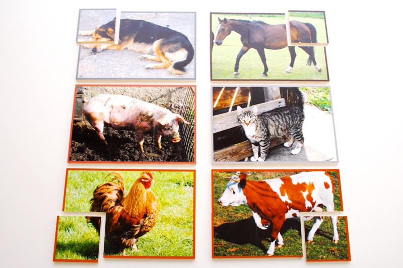 Tierpuzzle Bauernhof