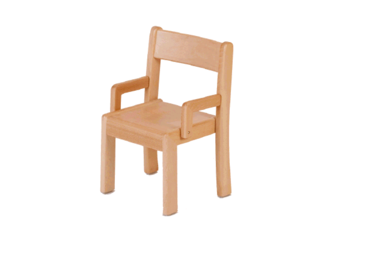 Kinderstuhl mit Armlehne massiv