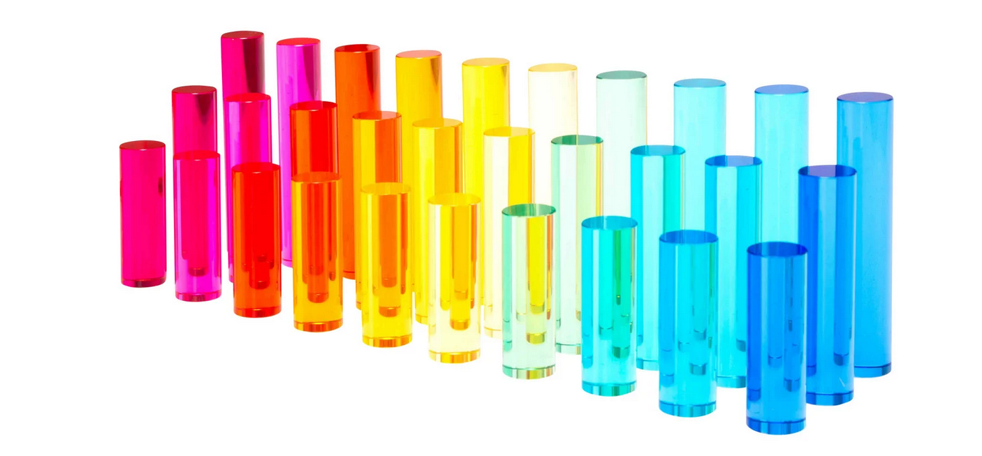 Acryl-Zylinder verschiedene Längen 30er Set