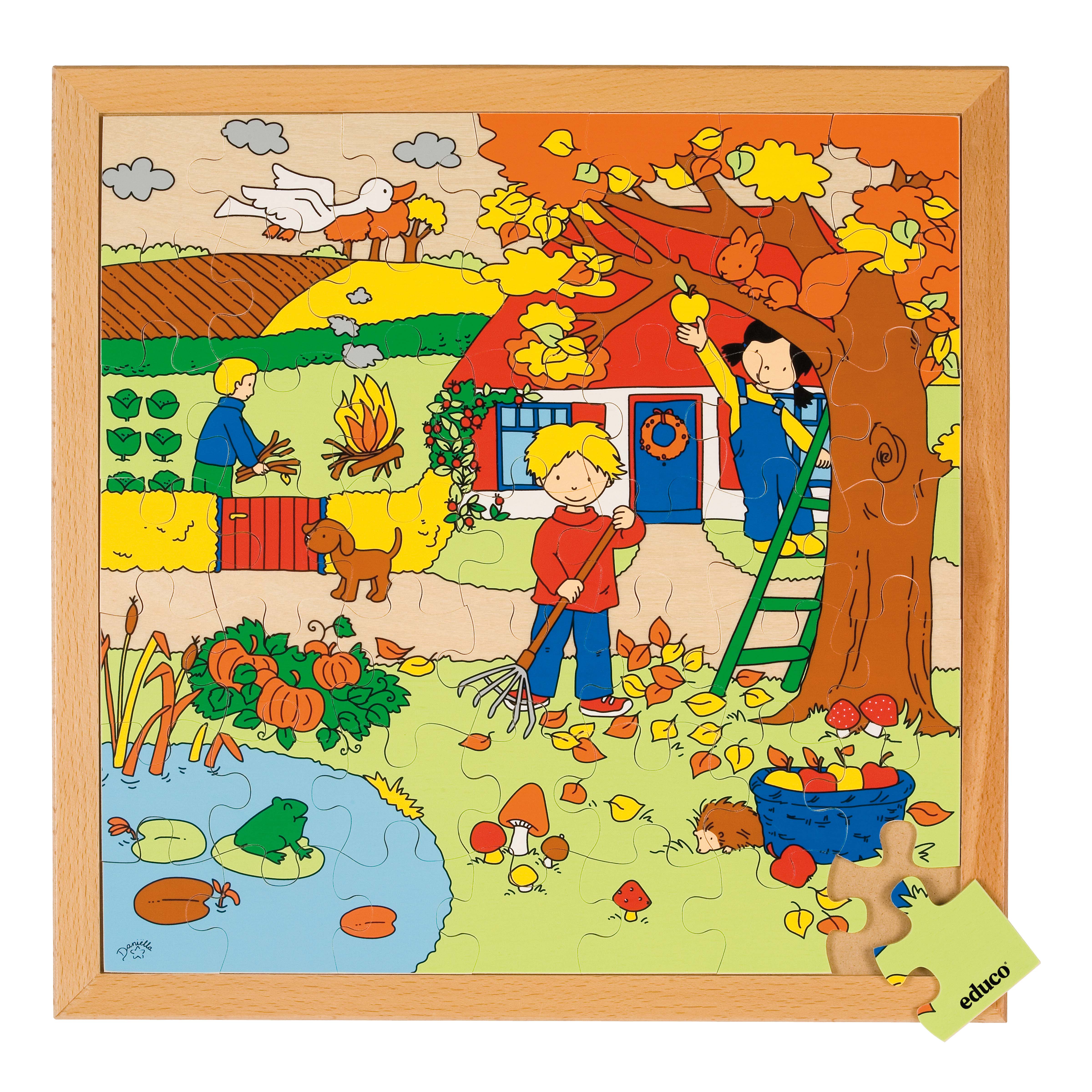 Jahreszeitenpuzzle Herbst