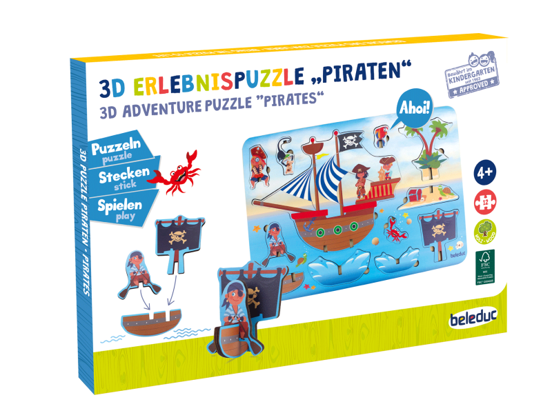 3D Erlebnispuzzle "Piraten"   3D Erlebnispuzzle "Piraten"