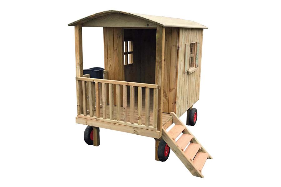 Zirkuswagen aus Kiefernholz