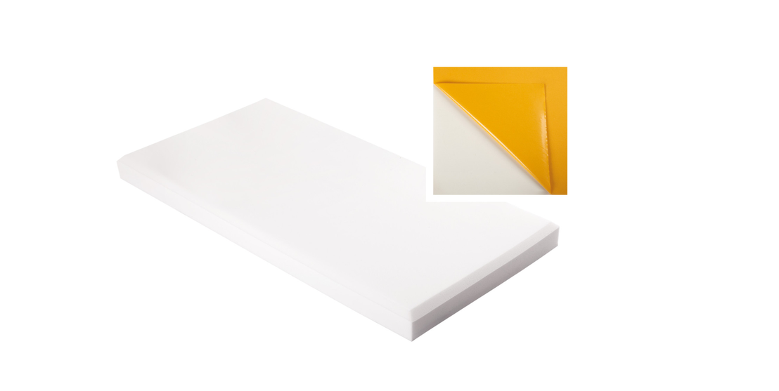 Schallschutz Schaumstoff 100 x 50 x 7cm,weiß, klebend