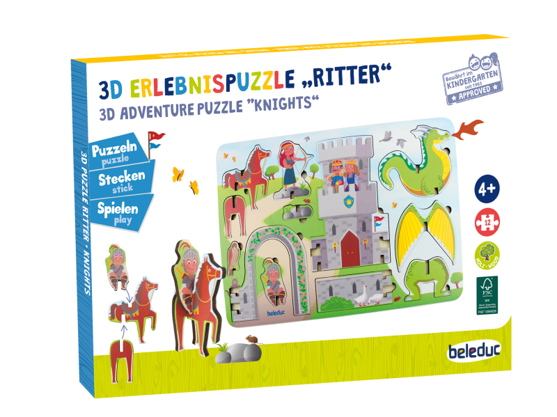3D Erlebnispuzzle "Ritter"  3D Erlebnispuzzle "Ritter"