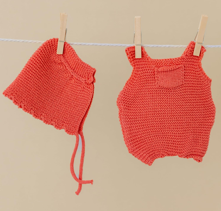 Puppenoutfit Koralle